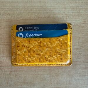 Goyard Yellow Card Wallet